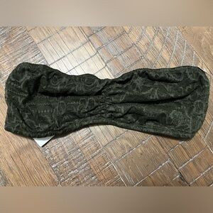 Victoria’s Secret floral print lace bandeau bra with sheer back